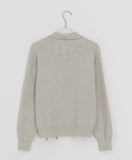 Kanpapo High Neck Wrap Knit Cardigan