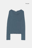 Cape slim hand warmer T-shirt