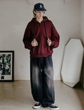 Edge Crop Hood Zip-Up
