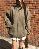 Pano Overfit Cotton Peach Short Field Jacket