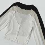 Soft Touch Slim Fit Span Long Sleeve Cardigan