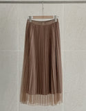 Theat Banding Pleated Sha Skirt