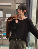 Loove Boucle U-neck Knit