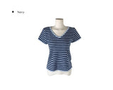 Poring V-neck short-sleeved knit
