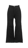 Black flare trousers