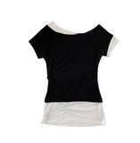 Layered Contrast Tee