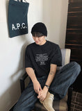 In-out lettering short sleeve tee