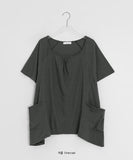 Lanahi Layered Pocket Short Sleeve Tee