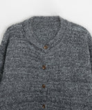 Lunve Wool Boucle Mix Color Cropped Cardigan