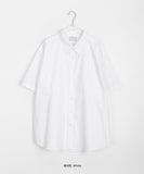 Deiku Basic Cotton Over Short Sleeve Shirt