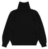 Leon high-neck zip-up cardigan