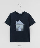 Giltbee Star Embroidered Crop Short Sleeve Tee