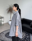 Kio Pigment Oversized Short-Sleeved Shirt