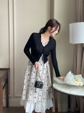 Select Two Button Summer Ribbed Cardigan