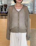 Humao Summer Punching Knit Cardigan