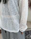 Ethel See-Through Knit Hoodie