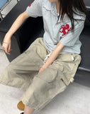 Veil Horse Emblem Collared Short Sleeve Tee