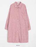 Dundue corduroy shirt long one piece