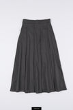 Claire wool pleats skirt