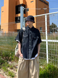 Western Linen Half Shirt