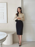Atte Satin Pin-Tuck Blouse