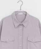 Kemma Color Cotton Pocket Long Sleeve Shirt