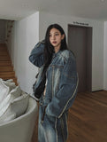 Lundy Dekki Biker Denim Jacket