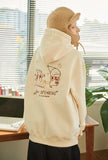 Winter Hoooly Embroidery Brushed Hood