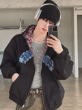 Chilling Check Reversible Hooded Zip-Up