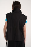 trench high neck vest