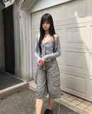 Mevni Dot Sleeveless Cardigan Set