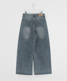 Lunen Washing Wide Denim Pants