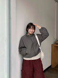 Linoe Nylon String Crop Wind Jumper