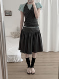 Tib Dot Midi Skirt