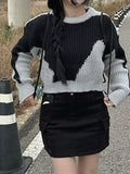 Cow crop knit