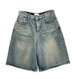 Quartet washed Bermuda denim