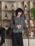 Doubling Layered Knit Cardigan