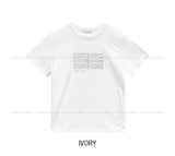 London Silver Print Semi-Crop Short Sleeve