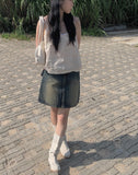 Kino Washing Denim Mini Skirt