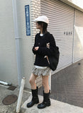 STRAP SHIRRING SLEEVE T