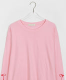 Cooing Ribbon Printing Long Sleeve Tee