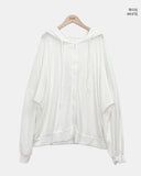 Okyu See-Through Hood Zip-Up