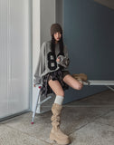 80 Numbering Printing Loose Fit Long Sleeve