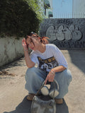 Ribat Pintuck Wide Denim Pants