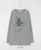 [unisex] Ration cloud printing over long sleeve tee