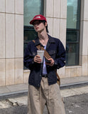 Reuben Knitted Denim Trucker Jacket