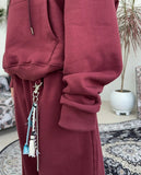Heads Eagle Print Hoodie