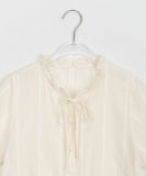 Jutti Dot Ribbon Frill Blouse