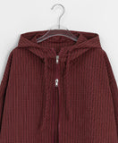 Hyoa Check Hood Windbreaker