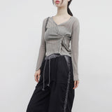 Roiti See-Through Two-Way Cardigan